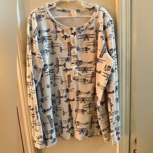 Kate Quinn Airplane Henley Shirt